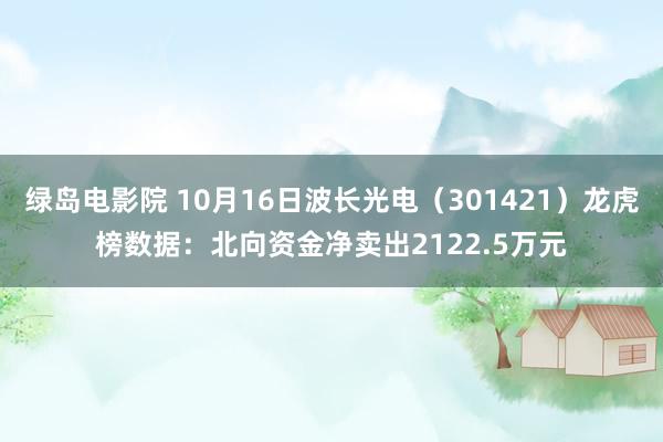 绿岛电影院 10月16日波长光电（301421）龙虎榜数据：北向资金净卖出2122.5万元