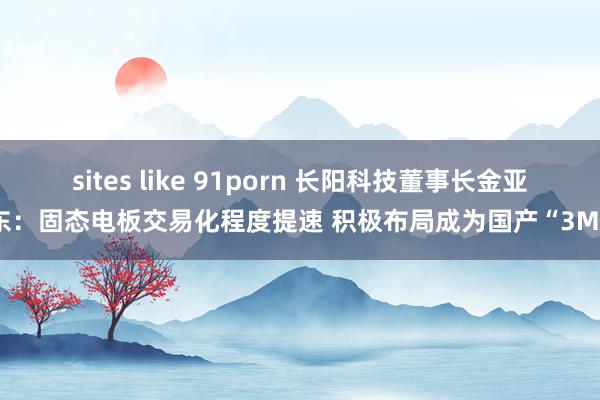 sites like 91porn 长阳科技董事长金亚东：固态电板交易化程度提速 积极布局成为国产“3M”